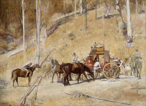 Tom roberts Bailed Up oil painting picture